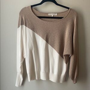 Stylish Color Block Crew Neck Sweater